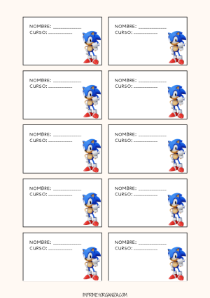 Etiqueta Sonic